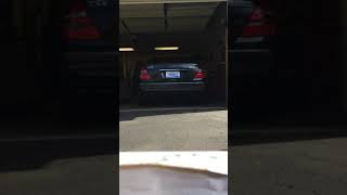 Mercedes E55 decatted straight piped