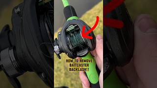 HOW TO Remove Baitcaster Backlash In A FLASH!! #shorts #fishing