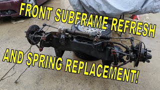 Jaguar XJ-S Front Subframe Removal, Refresh, Spring Replacement, And More!