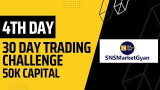 30 Day Trading Challenge [Day 4] Using 50k Capital For Intraday Trading | Date 24-08-2023