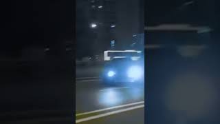 crazy drifting  in the city at night