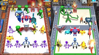 Merge Color Friend Monster Battle - Garten OF Banban7 Vs Rainbow friends 2, New Gameplay