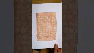 Subtle tan + pink gelli print, great for collage pieces! #shorts #mixedmedia