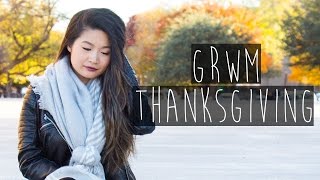 GRWM Chit Chat: Thanksgiving Makeup, Hair, Outfit | Eva Chung