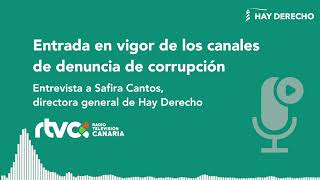 Entrada en vigor de los canales de denuncia de corrupción