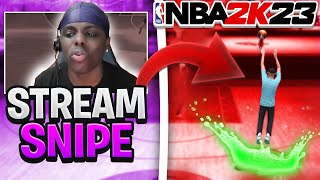 i stream sniped the most TOXIC TRASH TALKER on NBA 2K23!  *MUST WATCH*