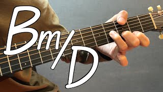 [하루10분 통기타] Bm/D 코드 소리 & 모양 (고급) Bm/D chord guitar lesson #통기타독학