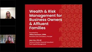 Wealth & Risk Management Strategies for Business Owners & Affluent Families