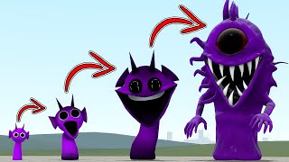 NEW EVOLUTION OF PURPLE SPRUNKI (All Phases) in Garry's Mod