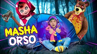 MASHA e ORSO vogliono FERIRMI al CAMPEGGIO degli YOUTUBER!!!