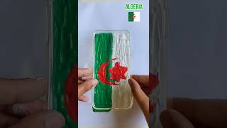 Satisfying Algeria flag on Phone Case🇩🇿 #algeria #satisfying #artwork #creative