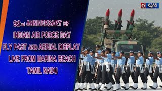 LIVE - Fly Past And Aerial Display At Marina Beach, Tamil Nadu  ||   06.10.24,  11.00am