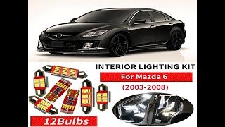 12x Canbus Error Free LED Interior Light Kit Package for 2003-2008 Mazda