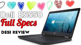 Dell e5550 core i5 5th generation Full specification Desi Review i5 5300u cpu best budget Laptop