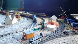 Lima GWR 6000 King George V, Hornby GWR 4983 Albert Hall, and Hornby LBSC Class E2 on my Layout