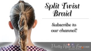 Split Twist Boho Braid Hairstyle | Pretty Hair is Fun