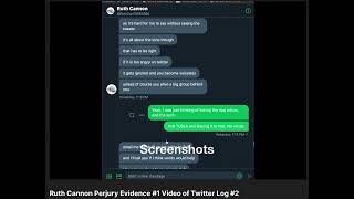 New Perjury Evidence on Odysee: Twitter chat log video. Link in description.