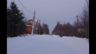 Зимняя прогулка по улице 40 лет октября города Сосногорск.