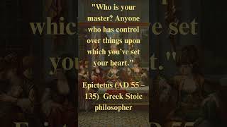 Epictetus Life Changing Quote Who is your master? Anyone Stoic Wisdom Life Quotes #stoicism