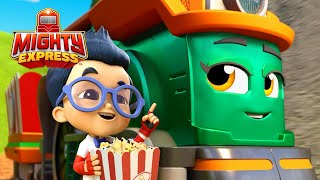 Farmer Faye’s Movie Night Popcorn and MORE 🍿| Mighty Express Clips | Cartoons for Kids