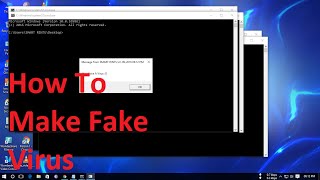 "How To Make A Fake Virus" Create virus on your pc (Fake Virus)(HD)