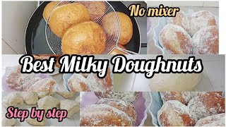 How To Make Milky Doughnuts/Step by Step/Viral Milky Doughnuts Recipe/#Trending doughnuts#milky