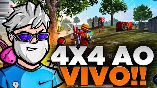 🏆FREE FIRE AO VIVO🏆 X1 DOS CRIAS🏆 4X4🏆XT COM A LINE