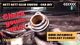 OMG BMW Infamous Coolant Flange Broke! Please Check Yours Now!