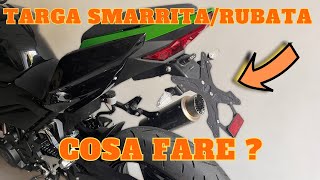 TARGA PERSA o RUBATA? - COME RICHIEDERNE  una NUOVA ?