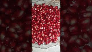 NAR TANELERİ TABAKTA DAHA GÜZEL 😋 #pomegranate #nar #pomegranatefruit #meyve