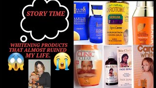 WHITENING PRODUCTS THAT ALMOST RUINED MY LIFE.