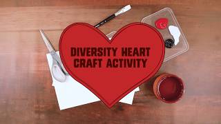 Diversity Heart Craft Activity