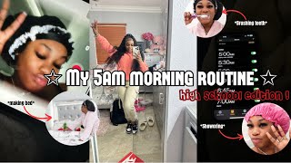 MY 5AM MORNING ROUTINE ☆ | * high school edition *