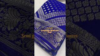 Semi georgette soft silk sarees @Earthangelini #ytshorts #georgettesaree