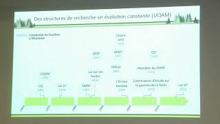 Le développement des sciences forestières dans le réseau de l’UQ