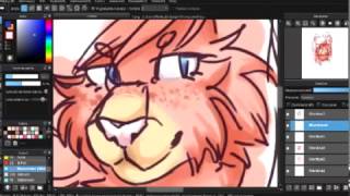 Pink oc headshot | Speedpaint