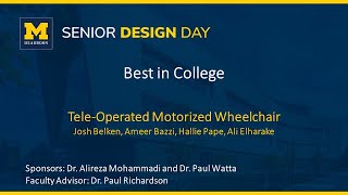 UM-Dearborn | CECS | Senior Design Day 2023 | Best in College