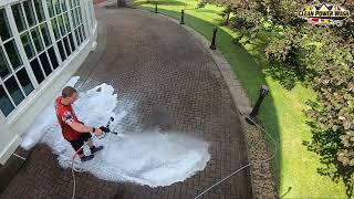 Epic Power Washing Video: Unleashing the Power on Dirty Pavers! #WashArt