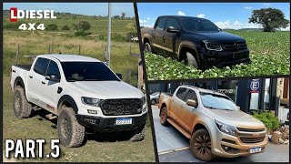 Hilux fazendo curva sem sair da pista, Ranger v6 conseguindo passar no atoleiro... | Part. 5