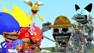 All New Zoonomaly Monsters Vs All Sonic Tapes Family In Garry's Mod !