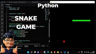 Coding a Snake Game in Python | ASMR Programming - No Talking