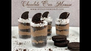 3 INGREDIENTS CHOCOLATE OREO MOUSSE