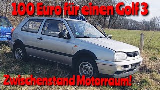 100 Euro-Golf 3, Zwischenstand Motorraum