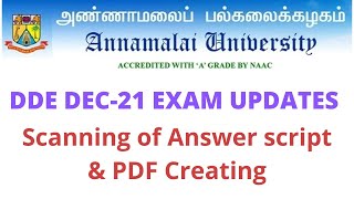 ANNAMALAI UNIVERSITY /DDE EXAM /UPDATES/ How to create PDF