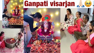 Ganpati visarjan 🥹 | agle baras tu jaldi a | festival | bhumichauhan | bhumichauhan vlog