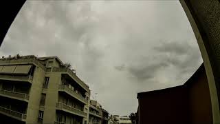 clouds, time-lapse, Athens