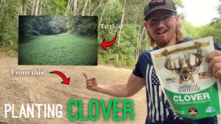 Planting my clover plot! | Whitetail Institute Clover