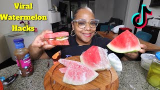 TRYING THE TOP 3 TIK TOK VIRAL WATERMELON HACKS