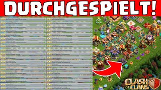 CLASH OF CLANS DURCHGESPIELT! 😍😍 100% !!!