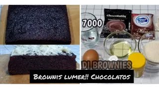 CUMA 4 BAHAN?!! bisa bikin brownis lumer enak & praktis!! #kue  #bahankue  #brownischocolatos